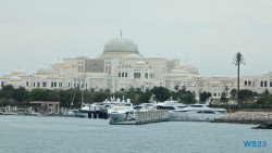 UAE Presidential Palace Abu Dhabi 23.04.16 Von Arabien durch den Suezkanal zu Mittelmeerinseln AIDAcosma 011