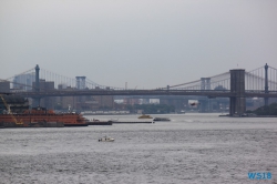 Brooklyn Bridge New York 18.10.01 - Big Apple, weißer Strand am türkisen Meer, riesiger Sumpf AIDAluna