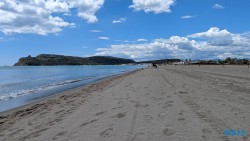 Spiaggia del Poetto Cagliari 23.05.03 Von Arabien durch den Suezkanal zu Mittelmeerinseln AIDAcosma 002