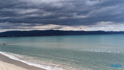 Spiaggia del Poetto Cagliari 23.05.03 Von Arabien durch den Suezkanal zu Mittelmeerinseln AIDAcosma 007