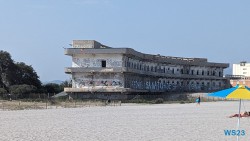 Altes Hospital Spiaggia del Poetto Cagliari 23.07.17 Neue Abenteuer auf eigene Faust im Mittelmeer AIDAstella 022