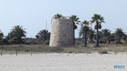 Torre di Mezza spiaggia Spiaggia del Poetto Cagliari 23.07.17 Neue Abenteuer auf eigene Faust im Mittelmeer AIDAstella 021