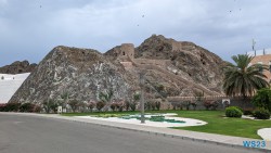 Sultanspalast Al Alam Muscat 23.04.18 Von Arabien durch den Suezkanal zu Mittelmeerinseln AIDAcosma 048