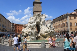 Piazza Navona Rom 14.08.22 - Tunesien Italien Korsika Spanien AIDAblu Mittelmeer