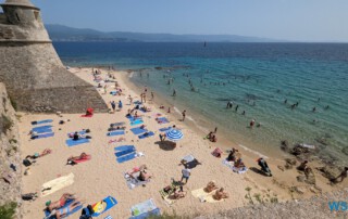 Stadtstrand Saint François Ajaccio 23.07.11 Neue Abenteuer auf eigene Faust im Mittelmeer AIDAstella 003